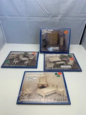 Greenleaf Dollhouse Furniture Kits Lot Of 4 SEALED Living Room and Dining Room