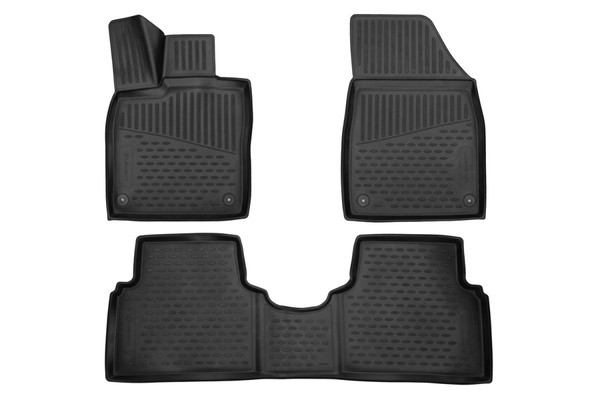 GummifußMatten FüR Vw ID.3 Ab Bj 2020- 3D Passform Hoher Rand Gummimatten Set-image