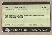 Brighton S06 - APTIS platform ticket - East Sussex BN1