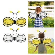 Bee Wing with Headband Decoration Dress up Props for Dance Role Play Stage