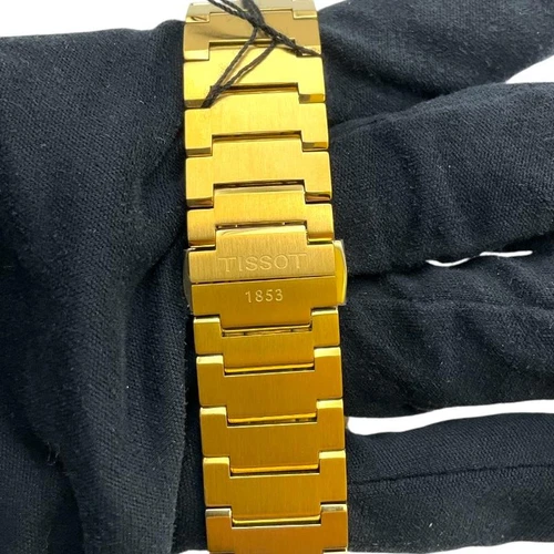 Tissot Prx Powermatic 80 T137.407.33.021.00 AT SS GP Gold Dial 37mm N Rank Used - Picture 8 of 10