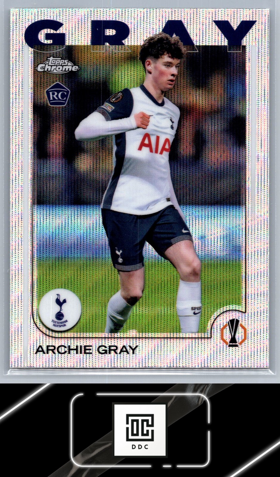 2024-25 Topps Chrome UEFA Club Competitions #170 Archie Gray Wave Refractor