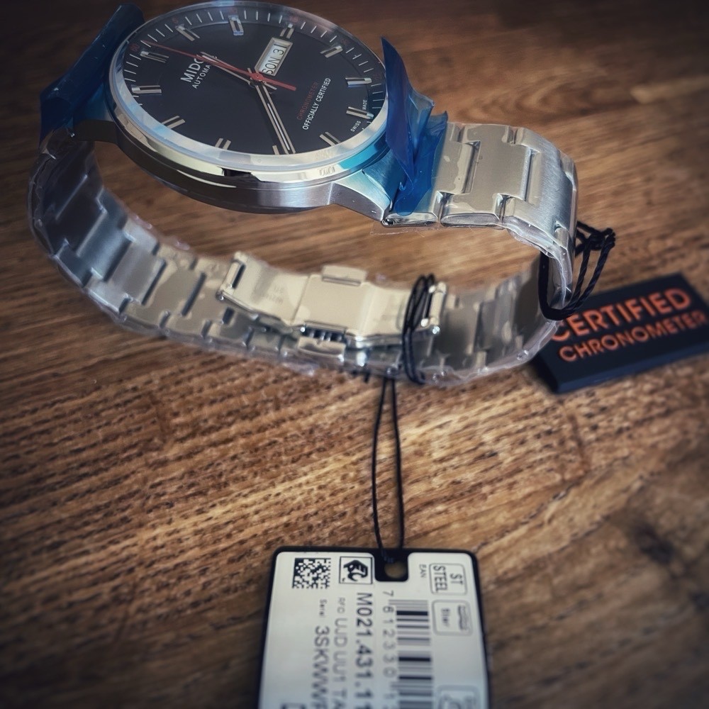 Mido Commander Chronometer Blue Automatic Sports … - image 9