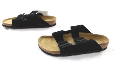 Birkenstocks Unisex Arizona Soft Footbed Suede Sandals LB3 Black US:m9/w11 EU:42