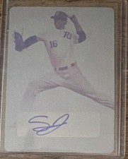 2018 Leaf Perfect Game National Spencer Jones BA-SJ1 Printing Plate Auto 1/1