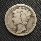 1918  *S* MERCURY HEAD SILVER DIME *NICE* - FREE SHIPPING! - C3333