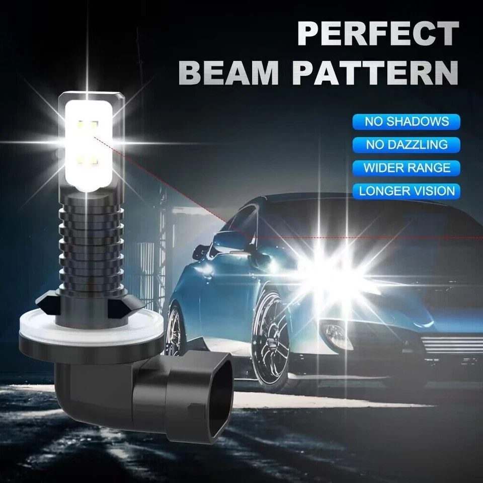 2X Luz antiniebla LED 6000K blanco puro súper brillante para GMC Sonoma 1998-2004 Foto 3 de 4