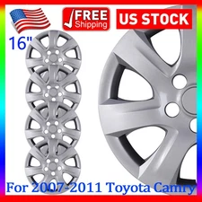 Set Of 4 Pcs Lacquer For 2007-2011 Toyota Camry 16" Hubcaps Wheel Rims Covers
