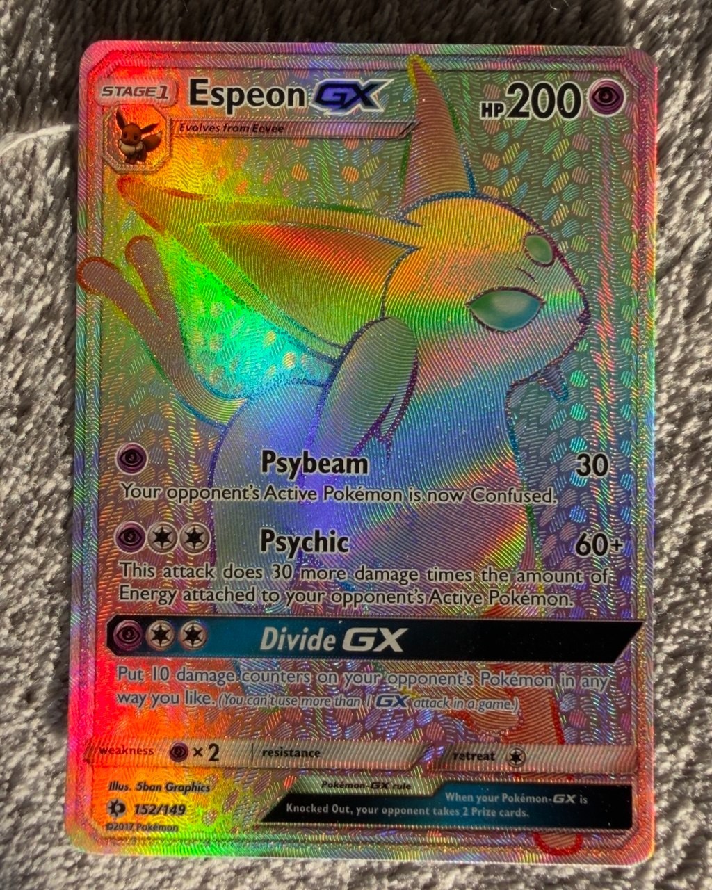 Pokémon Espeon GX 152/149 Sun & Moon