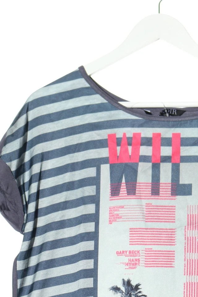 CAT NOIR Blusa Camisa Mujeres Blusa Talla EU 38 lila-rosa-blanco look casual - Imagen 3 de 4