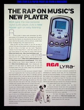 RCA Lyra Personal Digital Music MP3 Player 1999 Print Magazine Ad Poster ADVERT