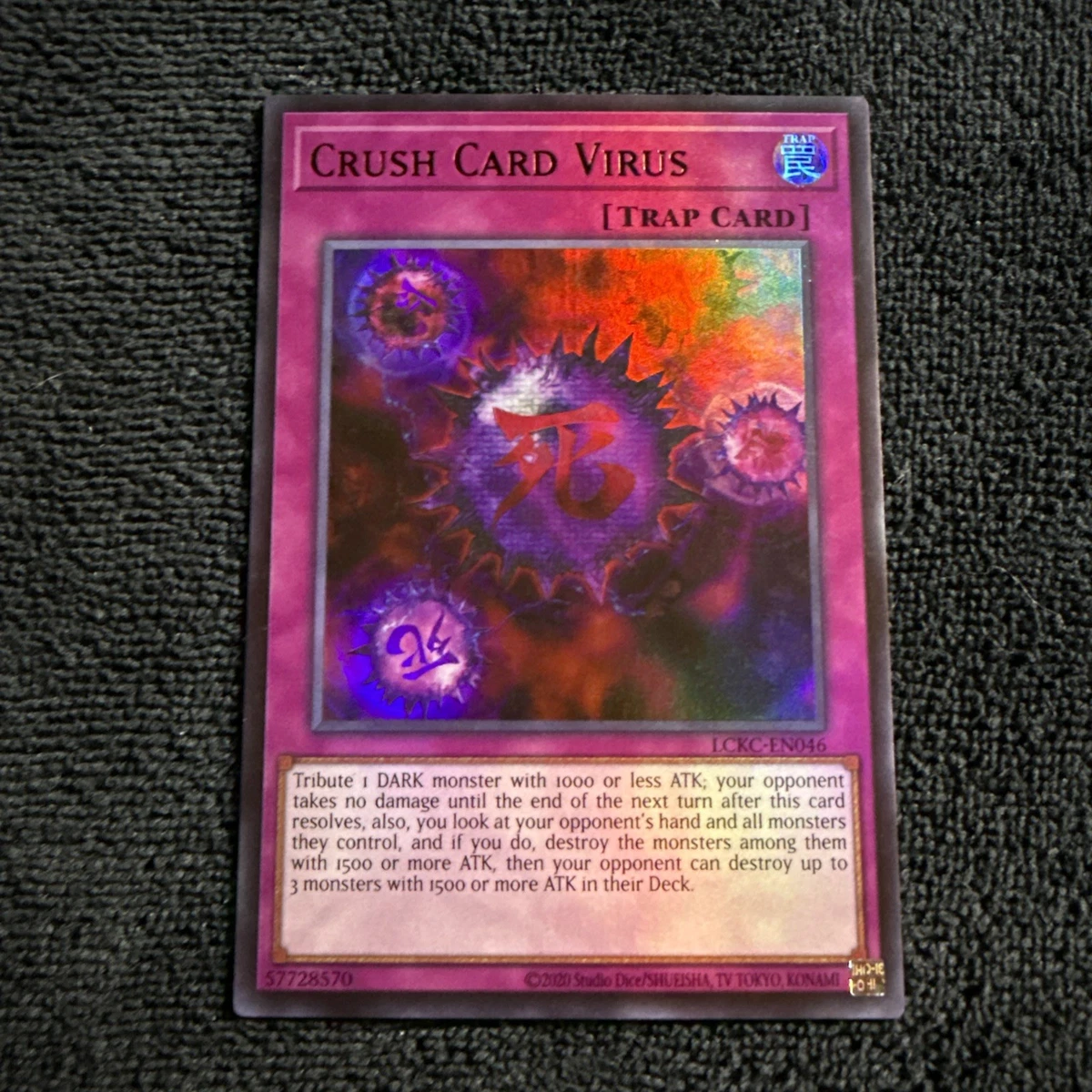 Crush Card Virus Yu-Gi-Oh! TCG Ultra Rare Individual Collectible