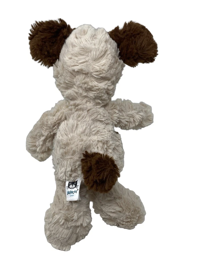 Jellycat London Squiggle Puppy Dog Plush Stuffed Animal Toy 8” Rare - Image 3 of 4
