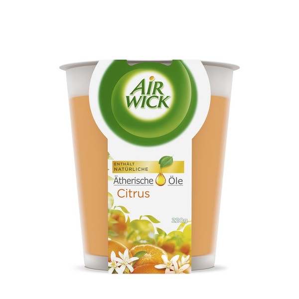Duftkerze Air Wick XL Glas 220G Citrus 40H Brenndauer äTherische ÖLe-image