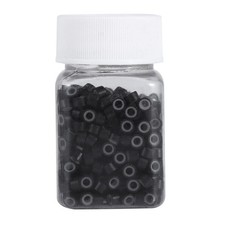 500PCS/Bottle Professional Silicone Lined Hair Extension Rings Beads Link Tube
