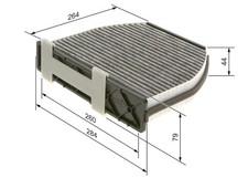 Filtre d'habitacle Mercedes 600