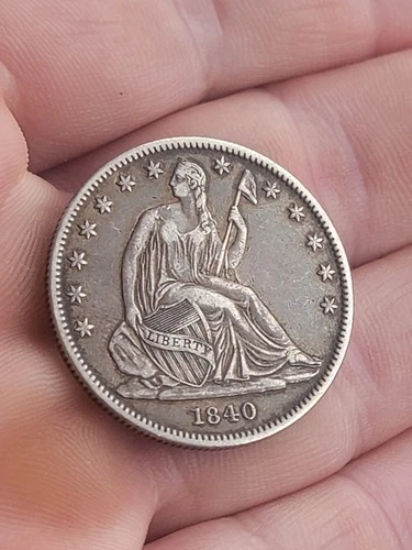 1840 (O) Medium Letters Seated Liberty Half Dollar. Reverse Of 1838