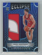 2024-25 Obsidian Reed Sheppard RC Eclipse Patch Electric Etch Deep Sea Mojo /5