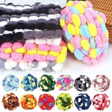 Creative 130g Pom Pom Thick Wool Baby Yarn Chunky Knitting Crochet ALL COLOUR UK