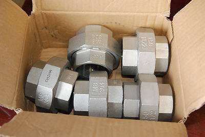   Merit Brass K487-24,1 1/2'' Coupling, Split Union Stainless Steel Lot of 5  NEW