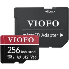 VIOFO 256GB Professional High Speed MLC Micro SDXC UHS-1 Memory Card w/ Adapter