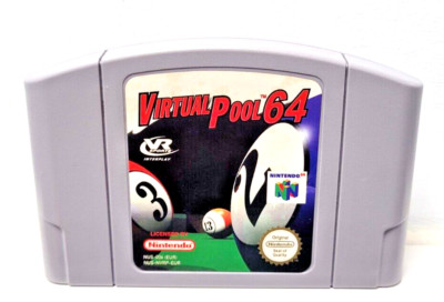 N64 Virtual Pool 64 Nintendo 64 PAL UK Cartridge Multiplayer