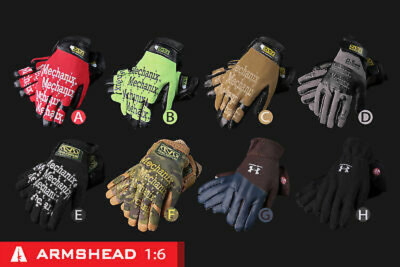 ARMSHEAD 1/6 Seal Deltas Alphas Stretch Cloth Gloves Model Fit 12in Figure Toy