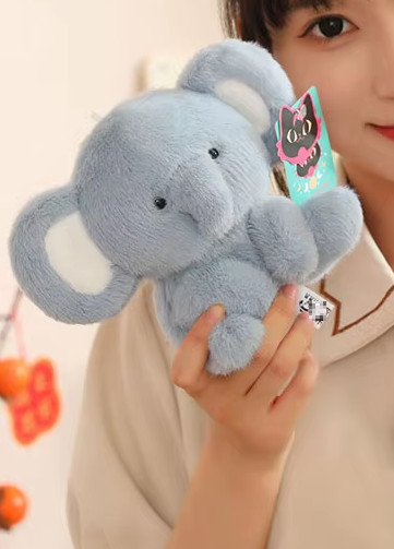 Baby Elephant Plush Toy 5" Stuffed Animal Toddler Doll Gift for Kids