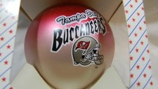 USA  Made Sports Tampa Bay Buccaneers Ornament Glass Christmas NFL Football