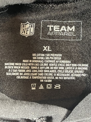Sudadera con capucha negra con logotipo de New York Jets para hombre ropa de equipo extra grande nueva con etiquetas - Imagen 2 de 5