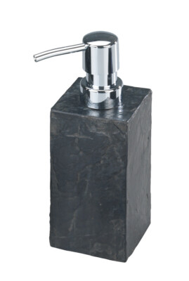 WENKO Seifen Spender SLATE ROCK Dosierer 250ml Flüssig Lotion Bad Gäste WC Küche