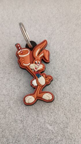 Nesquik Bunny Figural Character Key Chain NOS New 1990s