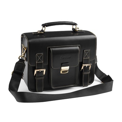 Leather Camera Bag Compact Camera Bag for Women, Vintage Small Camera Purse C...