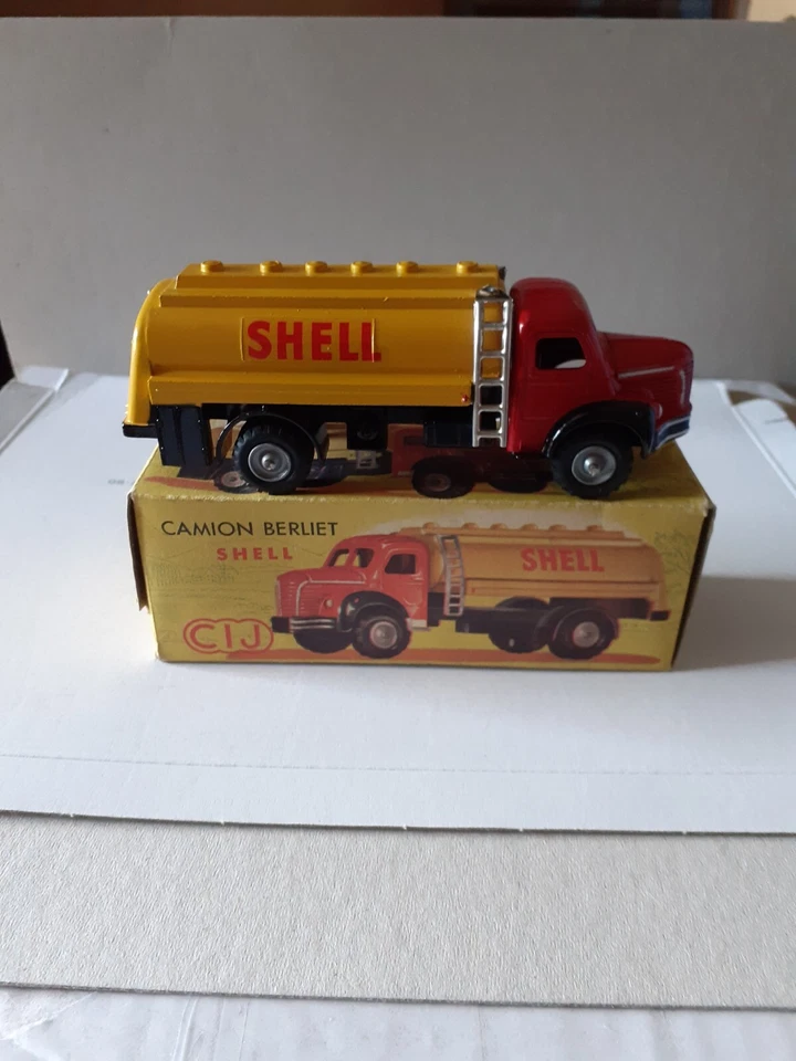 cij ancien berliet citerne shell parfait etat en boite d origine - Photo 3/4