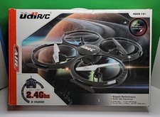 UDI 2.4GHz 4Ch 6-Axis Quadcopter Drone - U818A With Camera & 4 New Batteries.
