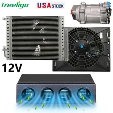 12V Air Conditioner Under Dash Electric Car A/C Kit Universal for Truck Cab