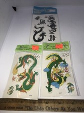 Waterproof Temporary Dragon Tattoo Sticker Skin Body Art 3 Packs