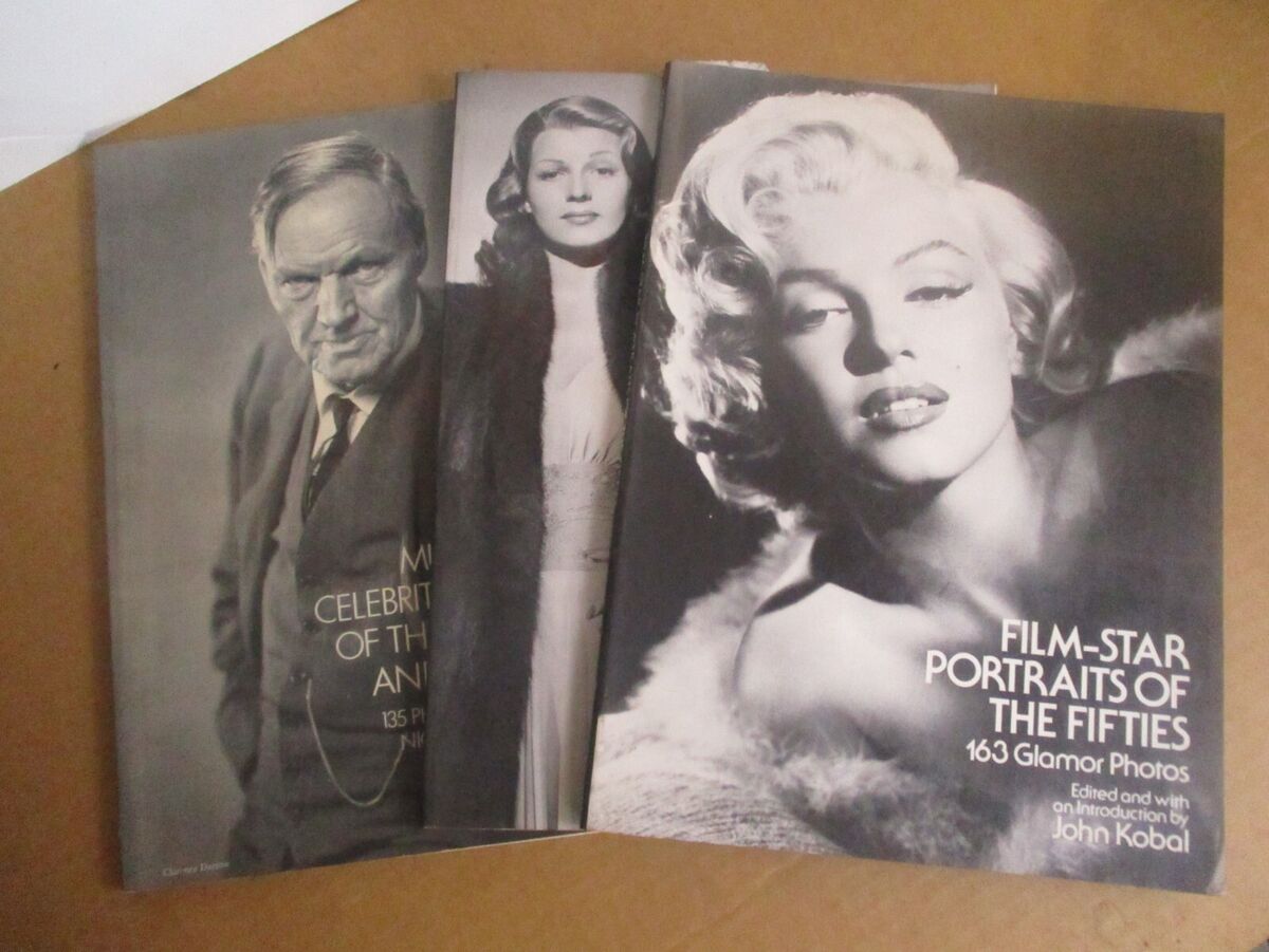 3 Celebrity Movie Stars Photo Books Portraits of 20s 30s 40s 50s Marilyn Monroe 3 Celebrity Movie Stars Photo Books Portraits of 20s 30s 40s 50s Marilyn Monroe