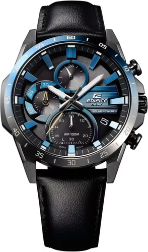 CASIO EDIFICE EQS-940NL-1AVUEF SOLAR EN ACERO CHAPADO NEGRO - Photo 2 sur 5