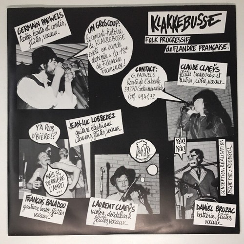 Vinile 33 Giri Klakkebusse Folk Progressivo Di Fiandre Francese Nuovo - Foto 3 di 6