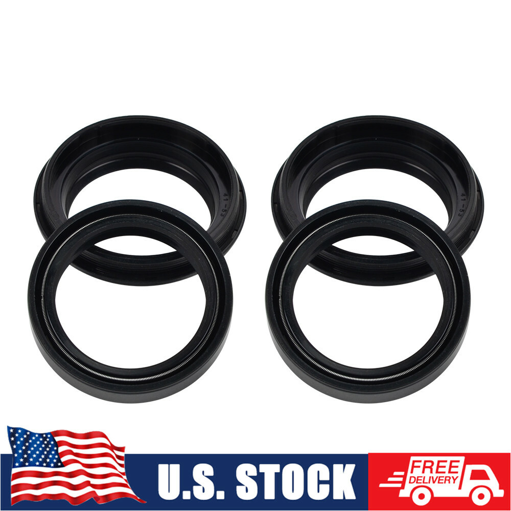 CNC Fork Oil Dust Seals Kit For Kawasaki Z750 ZR750 KL650E