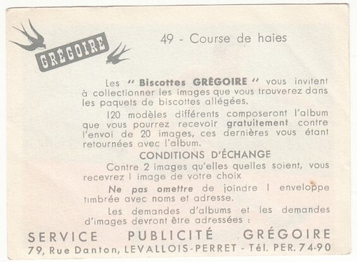 COURSE DE HAIES ATHLÉTISME HURDLING ATHLETICS HÜRDENLAUF IMAGE CARD 1950'S - Picture 2 of 2