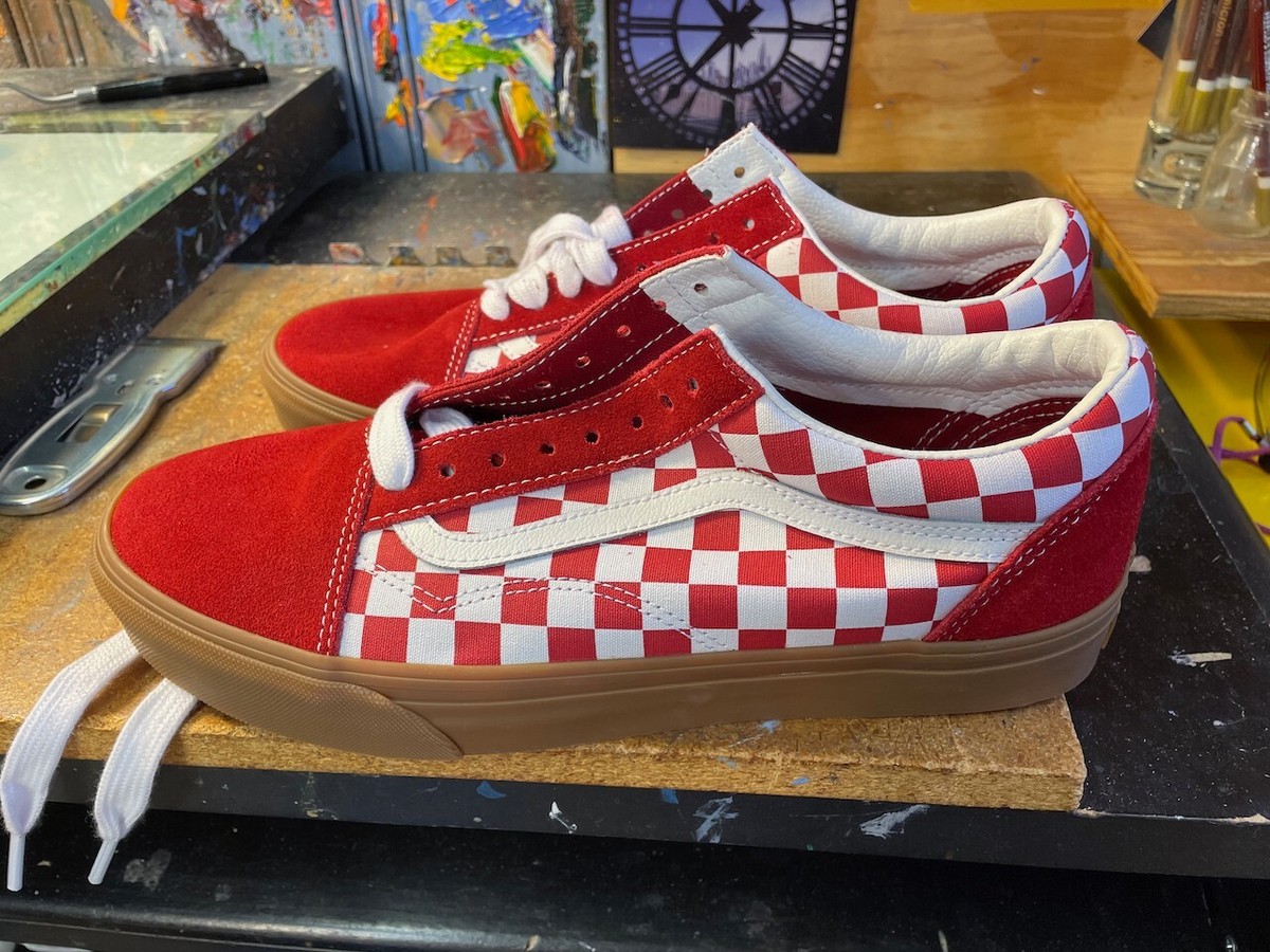 Vans Old Skool Fat Lace Checker Red Gum Size US 11.5 Men New  display picture 2