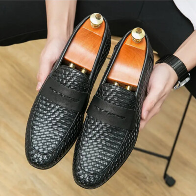 38-46 British Style Mens Slip On Loafers Casual Business Flat