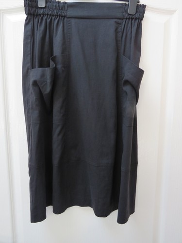 Forever 21 Paper Bag Top Skirt Size M Black Y2K Vintage Pockets Utility Flared - Picture 3 of 4