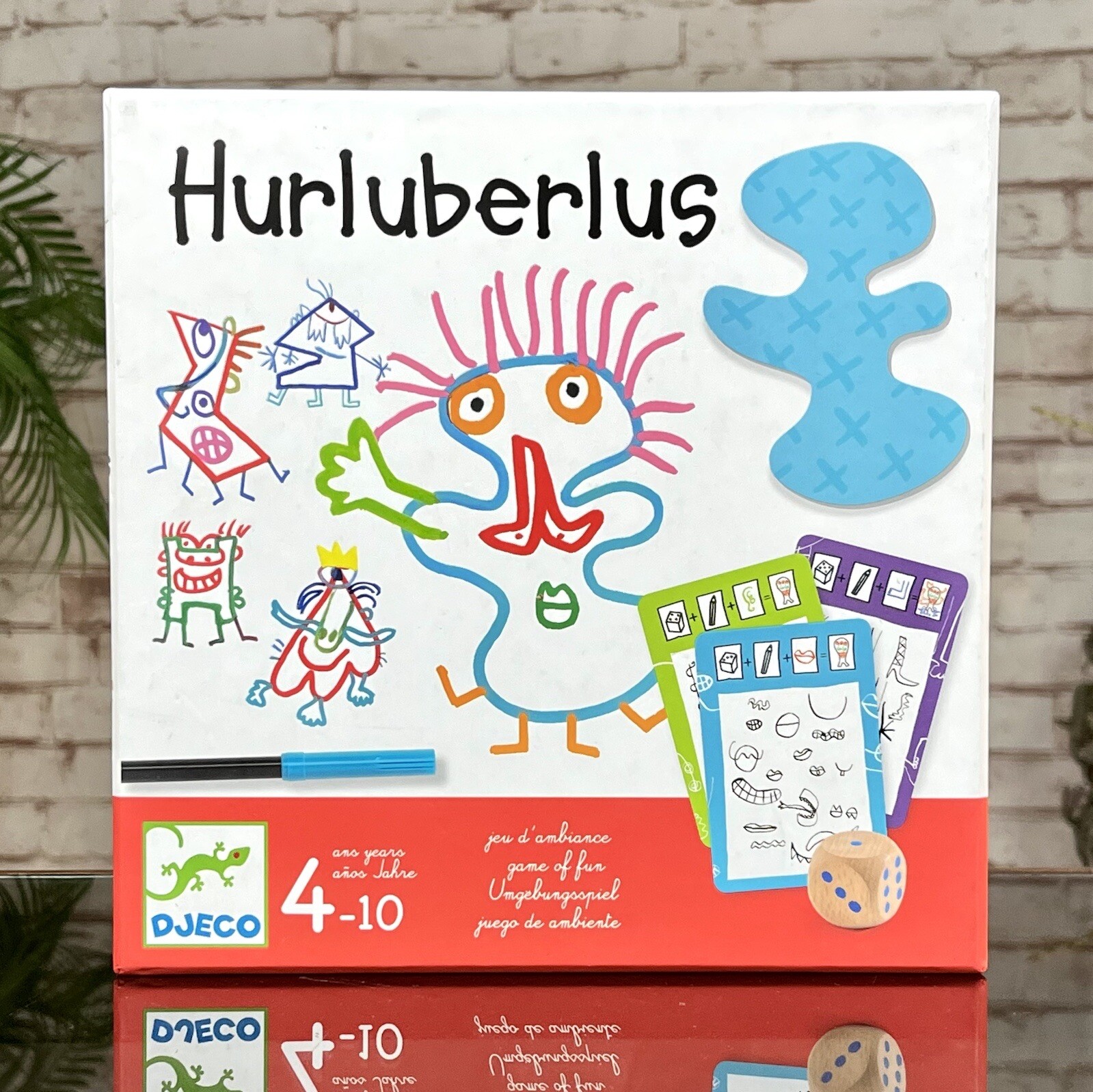Djeco HURLUBERLUS: A CRAZY DRAWING GAME Character Creating Children’s Fun
