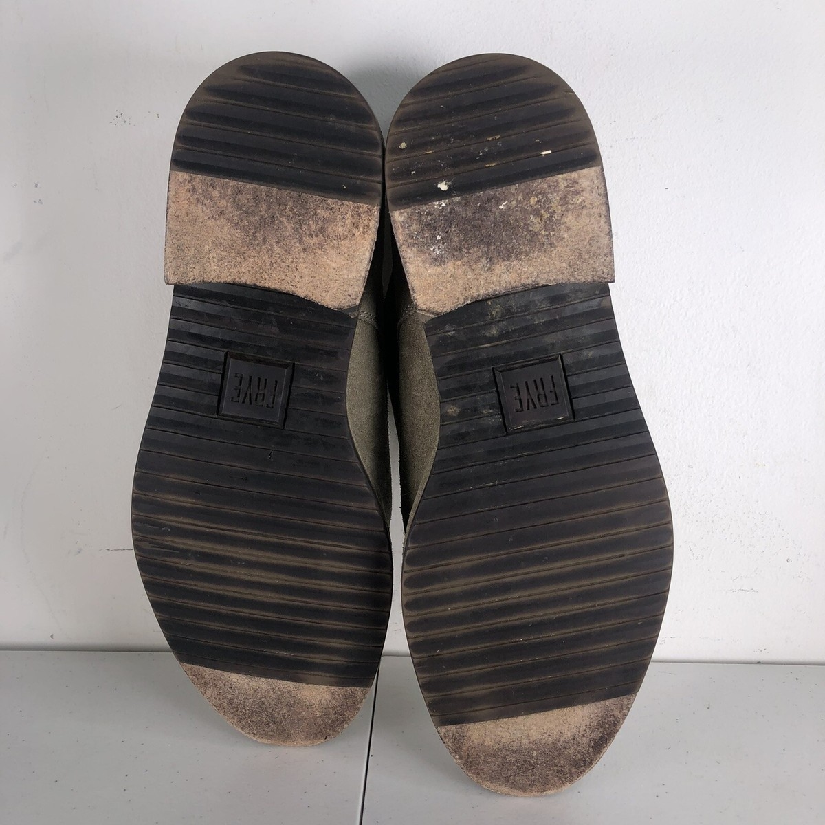Men\'s FRYE Gray Suede Lace-Up Shoes SZ 9.5 Frye Gray Men main image 4