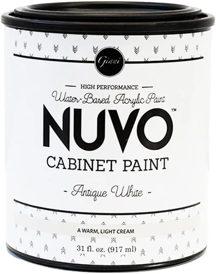 31 Fl. Oz. Nuvo Antique White Cabinet Paint - Professional Results, No Priming - Image 4 of 4
