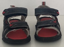 Gerber Boys Size 4 Red/Black/Gray Sandals Two Hook/Loop Straps Hiking Sandals