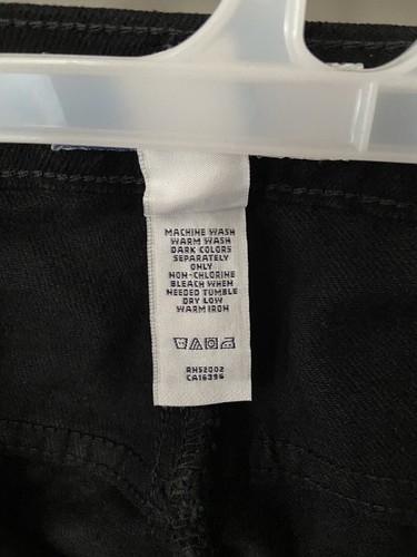 NWT Women's LizWear Petites High Rise Jeans Black Sz 16P Elastic Waist Inserts - Picture 6 of 6